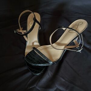 Sam Edelman Black Strappy Heels